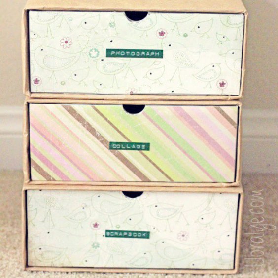 shoebox organize boxes