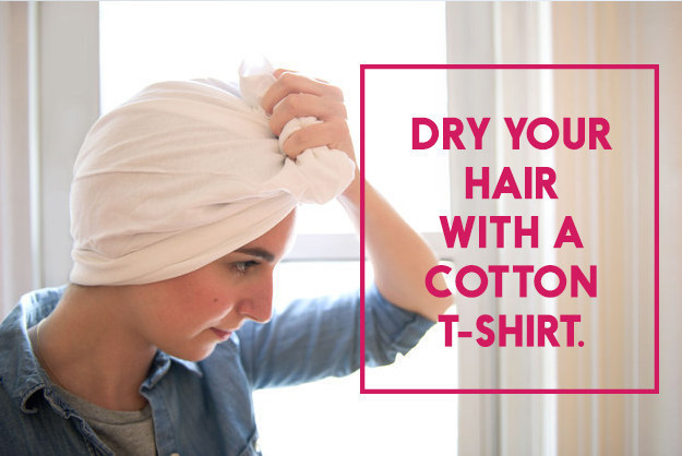 dry hair with a cotton t shirt.jpg